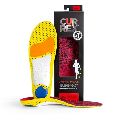 CURREX RunPro Sohle – Entdecke Deine Einlage für eine neue Dimension des Laufens, Dynamische Einlegesohle, Rot- Low Profile Gr.- EU 47-49/ 2XL von CURREX