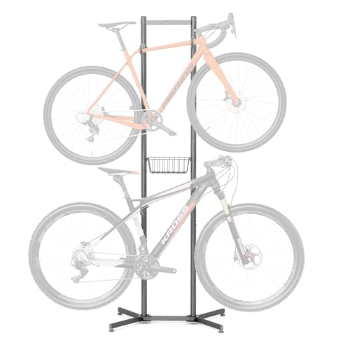 CXWXC Fahrradständer Boden Für 2 Fahrräder Belastbar bis 50kg/110 Pound Fahrrad Ständer Halter Indoor Garage Lagerung im Freien… von CXWXC