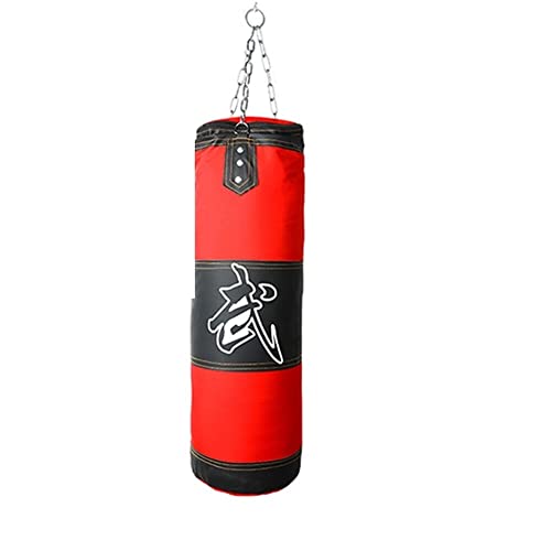 Boxsack Stehend Leerer Box-Sandsack for Aufhängen, Kick-Punch-Sandsack, Boxtraining, Kampf, Karate-Sandsack mit Handschuhen, Handgelenkschutz Boxsack Erwachsene (Color : 80CM) von CaFfen