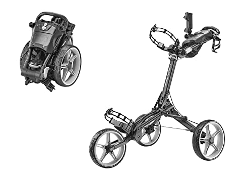 CaddyTek Caddylite Compact, Dunkelgrau Golf Push Pull Cart/Trolley, Black, Einheitsgröße von CaddyTek