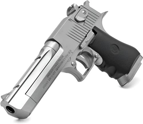 B.W. Softair Gun Airsoft Pistole | Desert Eagle - Silber | 21,5cm. Inkl. Magazin & unter 0,5 Joule (ab 14 Jahre) von Cadofe