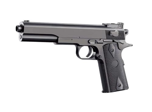 B.W. Softair Gun Airsoft Pistole | Elite V82 Black - 20cm - 230g - 6mm unter 0,5 Joule (ab 14 Jahre) von Cadofe