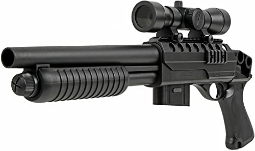 Cadofe Softair Gewehr Pumpgun M47B - Red Dot Visier Munition Speedloader - Hop Up von Cadofe