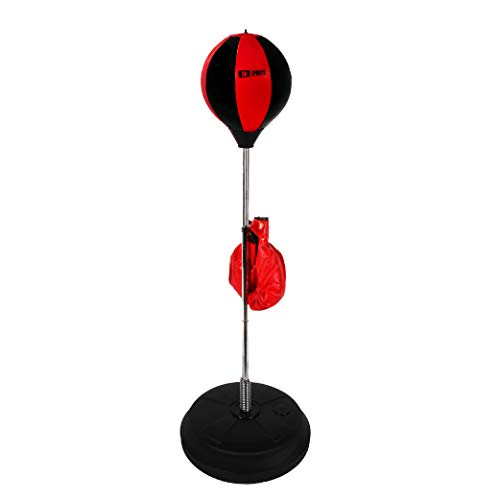 Calma Dragon Punchingball - Punchingball Erwachsene mit Handschuhen, Inflator und Einstellbarer Höhe bis zu 150cm. Bester Box Sack für Training, Übung und Reaktionsschnelligkeit - Farbe schwarz von Calma Dragon