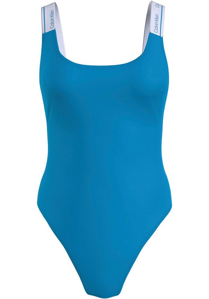 Calvin Klein Swimwear Badeanzug ONE PIECE-RP mit Logoschriftzügen auf den Trägern von Calvin Klein Swimwear