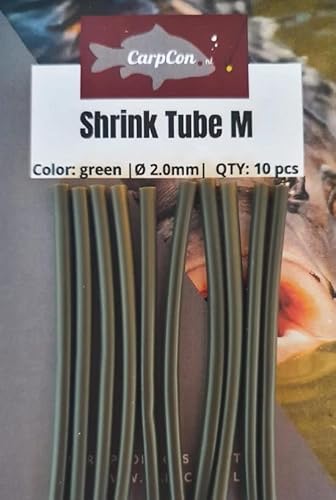 CarpCon Unisex – Erwachsene medium-2.0mm Shrink Tube, Green, Brievenbus von CarpCon
