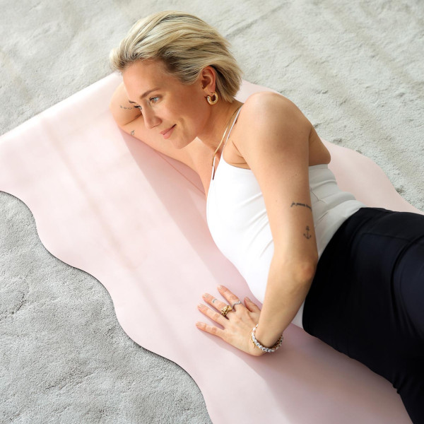 Yogamatte Grip & Cushion Scallop - Light Pink von Casall