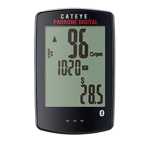 Cateye Padrone Digital Wireless Cc-pa400b Speed & Cadence Fahrradcomputer, Schwarz, Einheitsgröße von CATEYE
