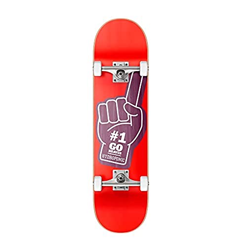 Centrano Unisex – Erwachsene Hydroponic Skateboard Komplettboard, Red, 8.125" von Hydroponic