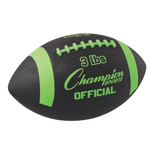 Champion Sports Trainingsfußball, offizielles Produkt, 1,4 kg, Grün/Schwarz von Champion Sports