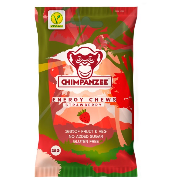 Chimpanzee - Energy Chews Strawberry Gr 35 g von Chimpanzee