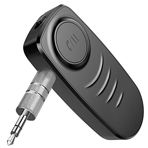 Clenp Autokonverter, J19 Auto Bluetooth 5.0 Audio Receiver AUX Konverter Freisprechadapter Für Telefon Schwarz von Clenp