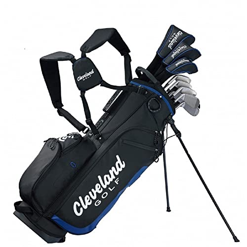 Cleveland Golf, Komplettes Set mit Sticks für Herren, 10 Stück, Schwarz/Blau, Graphit Regulär von Cleveland Golf