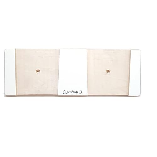 Clipboart ® vertikale Wandhalterung für Freerideski Tourenski Carvingski mit Einer Taillierung zwischen 75mm bis 113mm (Weiß 100) von Clipboart