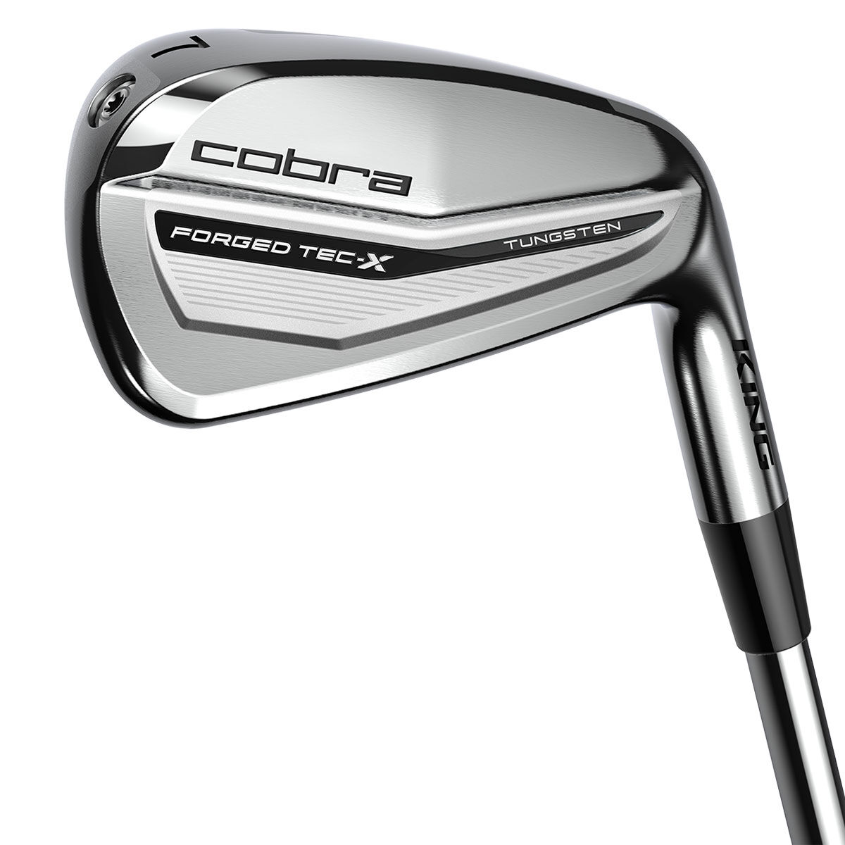 Cobra Golf Mens, Silver, Black King Forged Tec X Steel Golf Irons, 4-Pw (7 Golf Irons), Right Hand, Steel, Size: Regular | American Golf von Cobra Golf