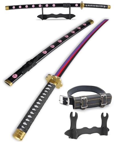 Cold Blade Roronoa Zoro Schwert - 104,1 cm Anime Katana Replik mit Gürtel und Ständer - Shusui Schwert mit authentischem Design von Cold Blade