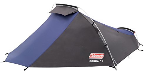Coleman Cobra Zelt für Trekkingtouren, Camping oder Festivals, kleines Packmaß, passt in einen Rucksack, wasserdicht HH 3.000 mm, robuste Alluminiumstangen von Coleman