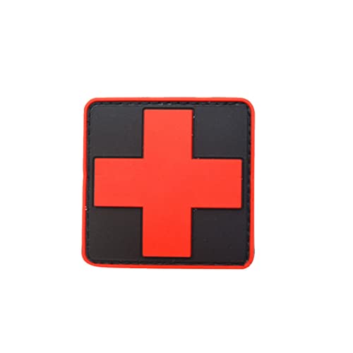 Medic Red Cross Armband, Medic Red Cross Armband Tactical PVC 3D Cross Patch Gummi -Waffen -Armband -Abzeichen weiß rote 1pc, rotes Kreuzband von Comebachome