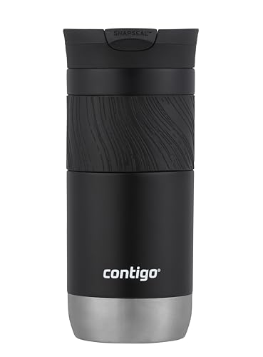 Contigo Unisex – Erwachsene Byron 2.0 Snapseal Thermobecher, Licorice, 470 ml von Contigo