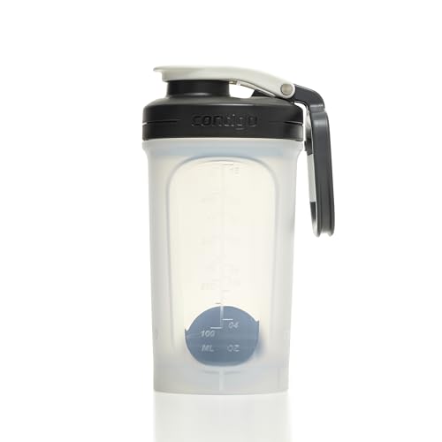 Contigo Unisex – Erwachsene Shake & Go 2.0 Proteinshaker, Salt, 590 ml von Contigo