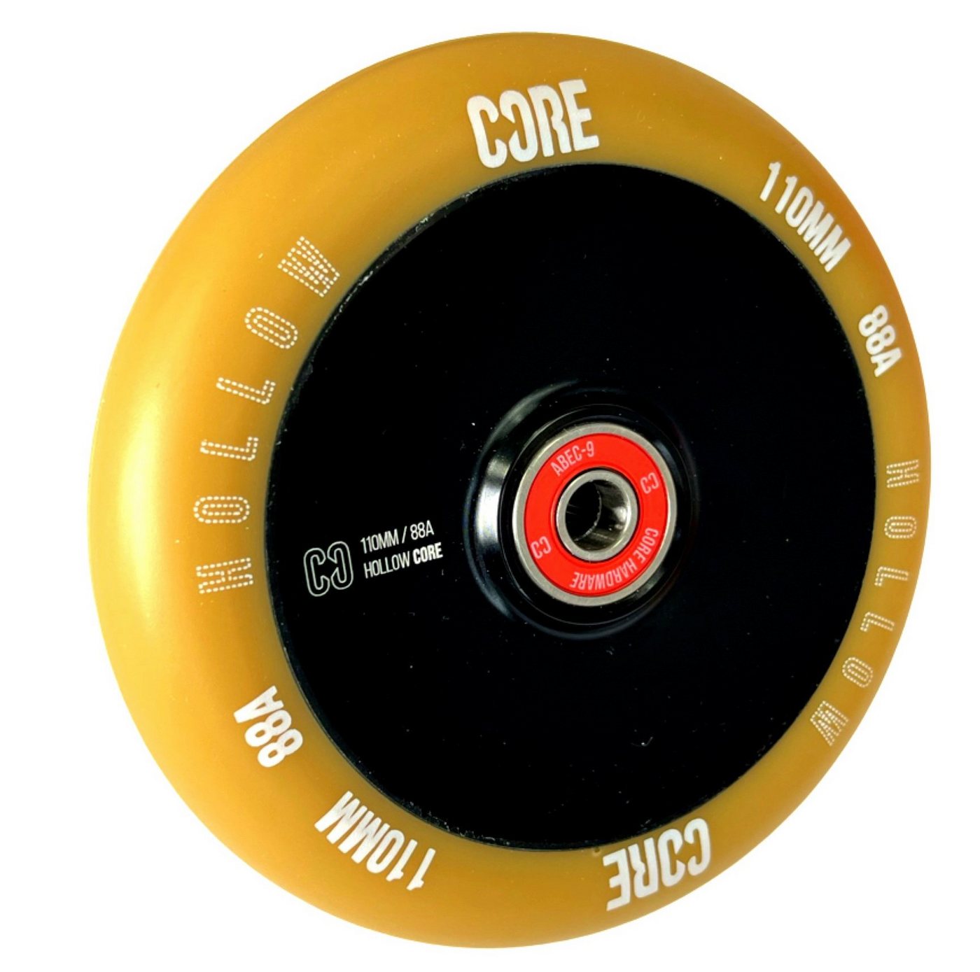 Core Action Sports Stuntscooter Core Hollow V2 Stunt-Scooter Rolle 110mm Schwarz/PU Beige von Core Action Sports
