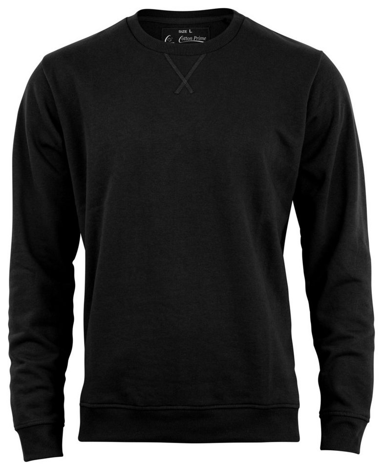 Cotton Prime® Sweatshirt Sweater Pullover aus Baumwollmischung und weichem Innenfleece von Cotton Prime®