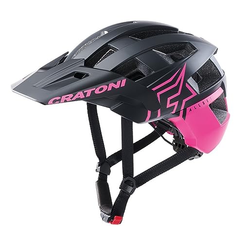 Cratoni Unisex – Erwachsene Allset Pro Helme, Schwarz/Pink Matt, M von Cratoni