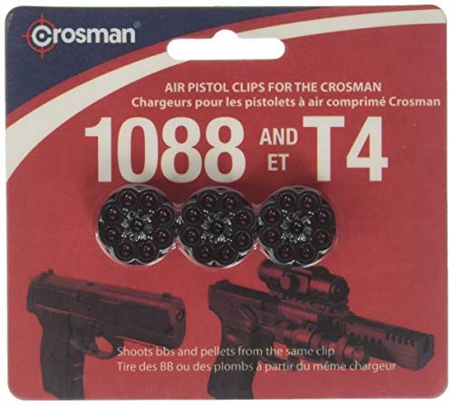 Crosman 488 8-Schoß Drehklammern für T4 / 1088 Luftpistolen (3er-Pack) von Crosman