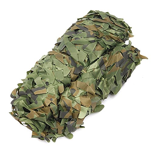 DECHO-C 2 x 3M (6,5 x 10ft) Camouflage Camo Net Militärnetz für Sonnenschirm Jagd Schießen Camping (Multicolor) von DECHO-C