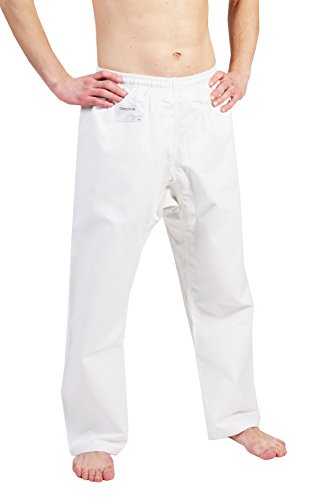 DEPICE Unisex – Erwachsene Karatehose Einzelhose, weiß, 140cm von DEPICE