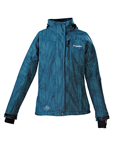 Deproc Active Damen Softshell-Skijacke und Winterjacke für Chicopee Jacke, Blue Print, 36 von DEPROC-Active