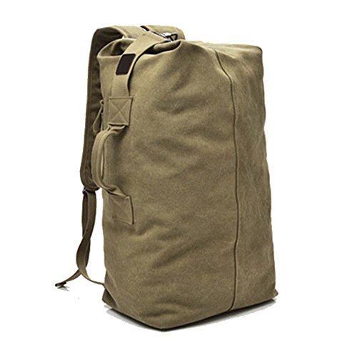 Große Kapazität Travel Climbing Bag Tactical Military Seesack Top Load Double Strap Canvas Rucksack von DETECH