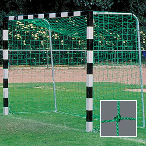 Handballtornetz/Kleinfeld 3,1 x 2,1 m Tiefe Oben 0,80 / unten 1,00 m, PE 4 mm ø, grün von DONET