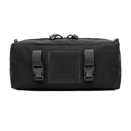 Tactical Molle Pouch, große Kapazität Rucksack Zusatz-Tasche, Zusatztasche modulare Rucksackseitentasche mit D-Schnalle für den Außenbereich von DONGKER