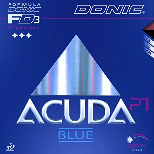 DONIC Belag Acuda Blue P1 Farbe 2,3 mm, schwarz, Größe 2,3 mm, schwarz von DONIC