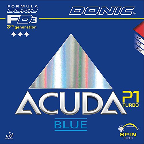 DONIC Belag Acuda Blue P1 Turbo, schwarz, 1,8 mm von DONIC