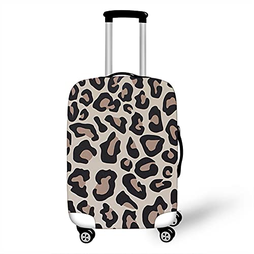 Elastisch Kofferhülle, DOTBUY 3D Reise Kofferschutzhülle Gepäck Cover Reisekoffer Hülle Schutz Bezug Schutzhülle Waschbare Reisetasche Kofferbezug (Leopardenmuster 4,L (26-28 Zoll)) von DOTBUY-shop
