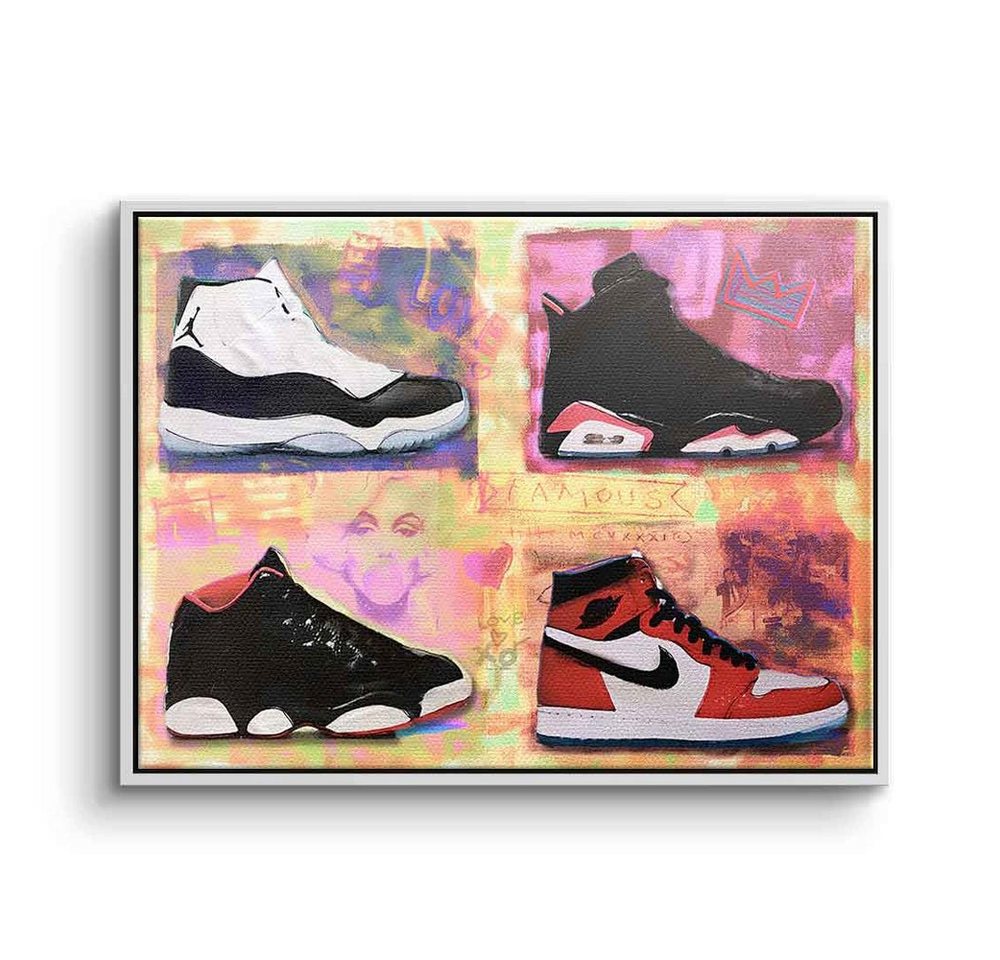 DOTCOMCANVAS® Leinwandbild Air Jordan Sneaker, Leinwandbild Air Jordan Sneaker Lifestyle Sportschuhe Nike von DOTCOMCANVAS®