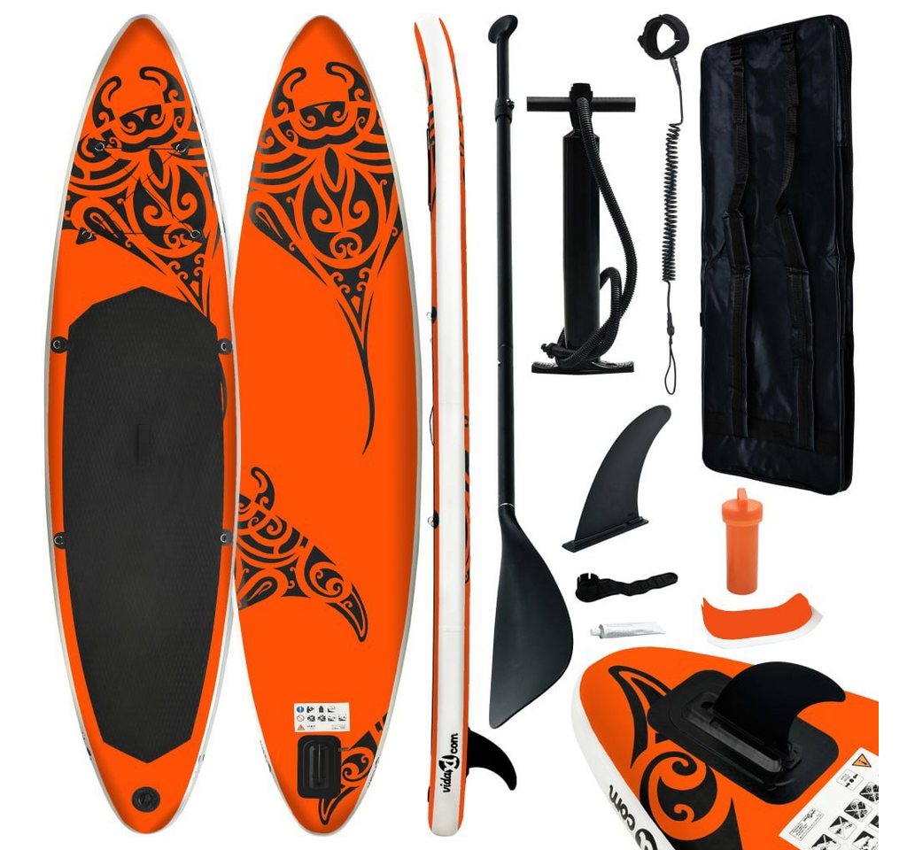 DOTMALL Inflatable SUP-Board Stand Up Paddle Aufblasbar Set 305x76x15 cm für Erwachsene von DOTMALL