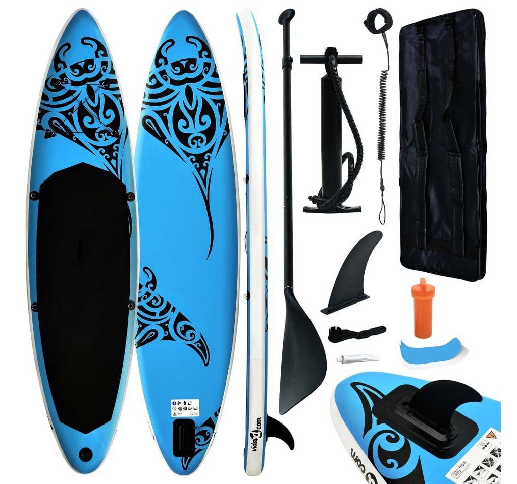 DOTMALL Inflatable SUP-Board Stand Up Paddle Aufblasbar Set 366x76x15 cm für Erwachsene von DOTMALL
