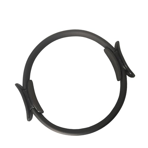 DSOUWEH Pilates Ring für Ganzkörperübungen, Premium Licht und tragbar, breite Anwendung, Yoga Fitness Ring, Kreis Yoga Ring, Schwarz von DSOUWEH