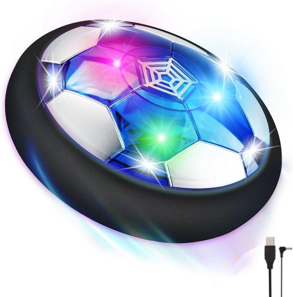 DTC GmbH Spielball Air Power Fussball Geschenke LED Wiederaufladbar Indoor Fußball, Hover Ball von DTC GmbH