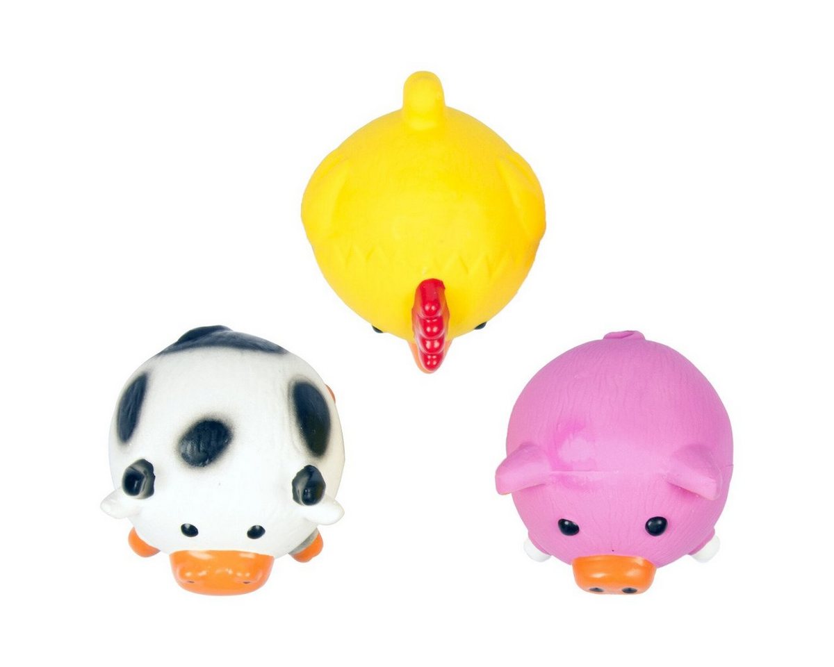 DUVO+ Tierquietschie Hundespielzeug Latex Cow/Pig/Chicken Ball von DUVO+
