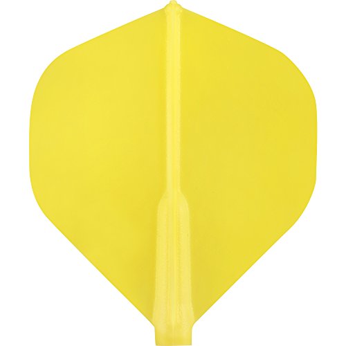 Cosmo Dart Flights – fit Flight – STD gelb – mit Darts Ecke Checkout-Karte von Darts Corner