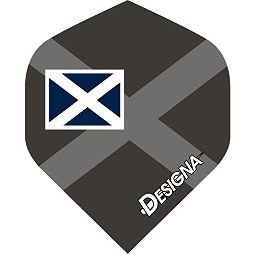 Designa DSX Patriot Dart-Flights, 100 Mikron, Schottland, 5 Sets (15 Stück) von Darts Corner