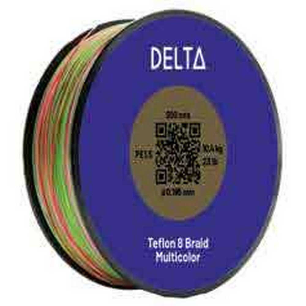 Delta Teflon 8 Braid 1000 M Braided Line Mehrfarbig 0.245 mm von Delta