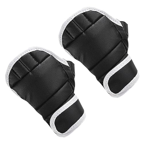 Demsyeq Taekwondo-Handschuhe, Halbfinger-Handschuhe | 2 Stück Halbfinger-Karate-Handschuhe für Taekwondo | Trainingstaschenhandschuhe, Handgelenkschutz, MMA-Handschuhe, Fingerlose Boxhandschuhe für von Demsyeq