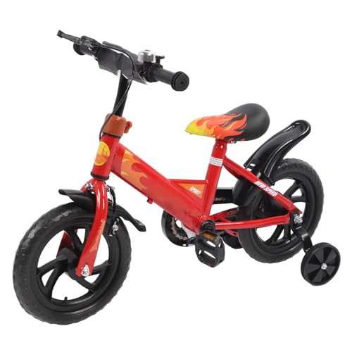 Depisuta Kinderfahrrad, High Carbon Stahlrahmen Kinder Sport Fahrrad mit 12 Zoll Laufräder, erhöhte Lenker atmungsaktiv Kissen Balance Bike für Kinder, Kleinkinder, Jungen und Mädchen (rot) von Depisuta