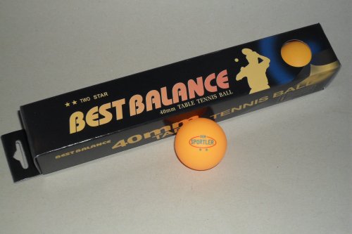 Der Sportler 12 Stück TT-Bälle ** Tischtennisbälle im Karton orange von Der Sportler