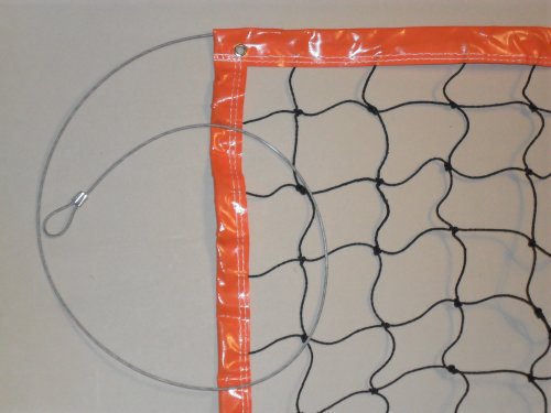 Der Sportler Hochwertiges Beach-Volleyballnetz 3mm PE 8,5 x1m (Stahlseil!) von Der Sportler